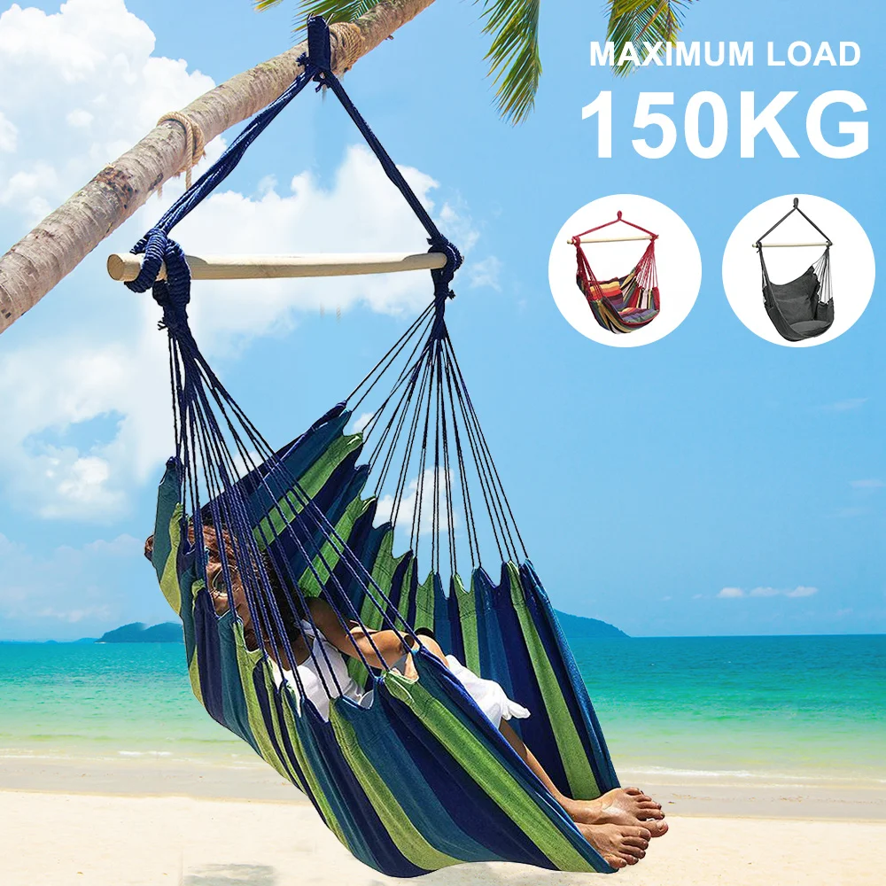 Portable Swing Chair Garden Outdoor Camping Cushion Portable New Model  Multiple Color Options — view 3