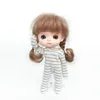 Cute OB11 Doll Nightdress Clothes Cartoon Doll Pajamas With Striped For Ob11, 1/12 Bjd, Gsc Obitsu Doll Clothing Accessories 3