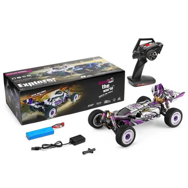 124019 2.4G 4WD RC Car 60Km/H High Speed 1/12 Scale Metal Chassis RC Formula Car Model RC Racing Car Toys For Boys