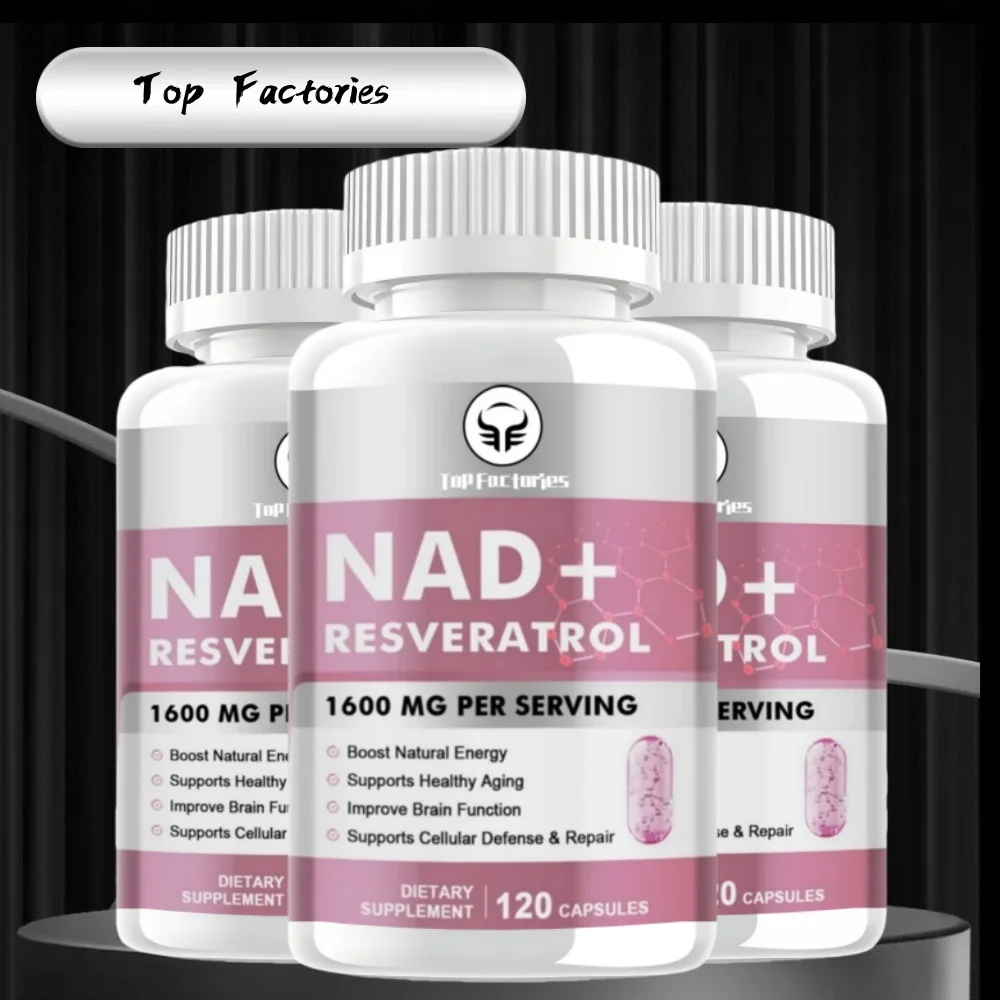 Nad Supplement 1600mg Liposomal Nad+ Resveratrol Nad Plus Promotes & Longevity Supplements anti aging cell booster