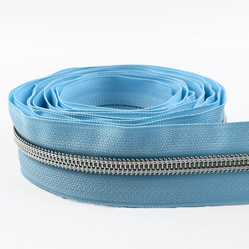 Nylon Zippers Silver Teeth Roll for Sewing and DIY Tailoring Accessories