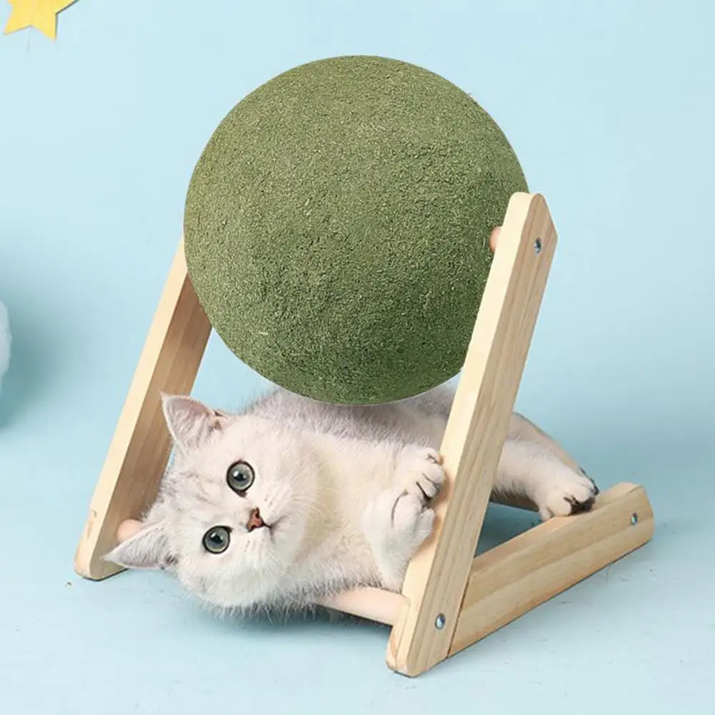 

Bite-resistant Cat Toy Soft Surface Cat Toy Catnip Ball Toy for Cats Bite-resistant Roller Ball Floor Safe Enjoyable for Playing