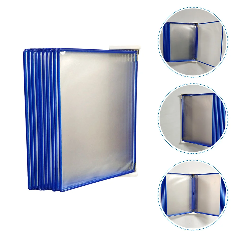 Wall File Hanging Folder Organizer Plastic Folders Rack Document Holder Files Storage Paper Containers Mount Pocket Display 1pc 3 tier document rack file holder letter folder tray for company office