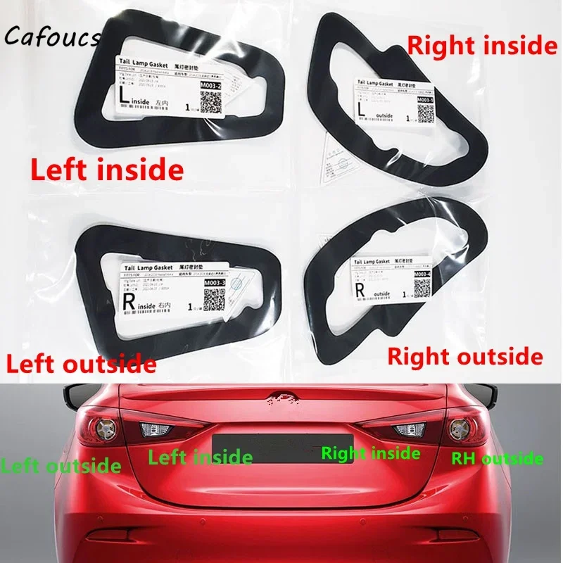 Cafoucs äußere hintere Stoßstange Scheinwerfer Rücklicht Lampe Dichtung  dichtungen für Mazda 3 Axela Limousine 2013-2017 - AliExpress