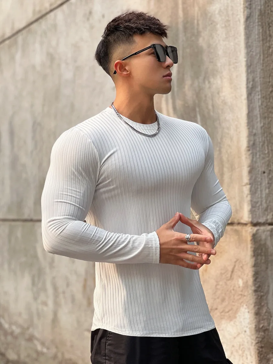 Men's Long Sleeve Bodybuilding Tee 5