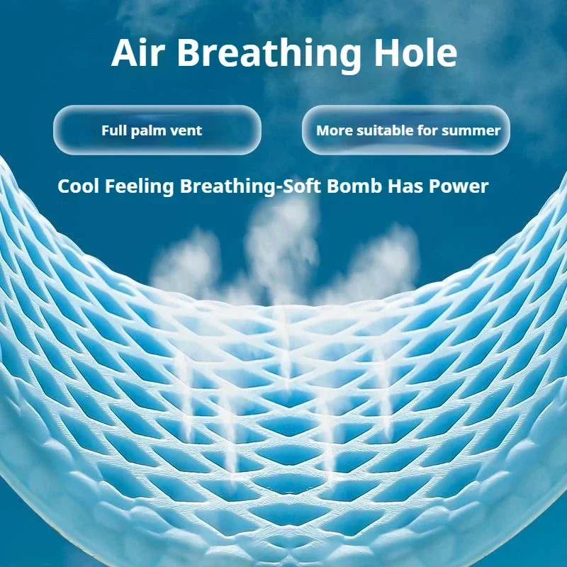 3 Pair Summer Cooling Insoles for Men Running Sports Shock Absorption Shoe Sole Breathable Shoes Insole Memory Foam Shoe Pads 4