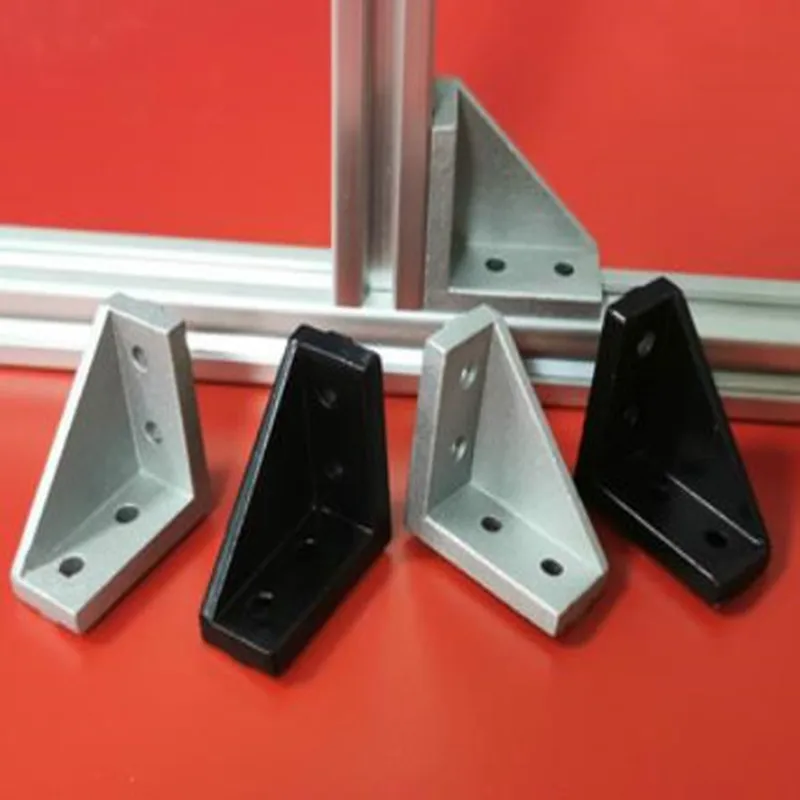 2040 Corner Fitting Angle Aluminum 20 x 40 L Connector Bracket Fastener 4pcs/lot Match Use 2040 Industrial Aluminum Profile A1