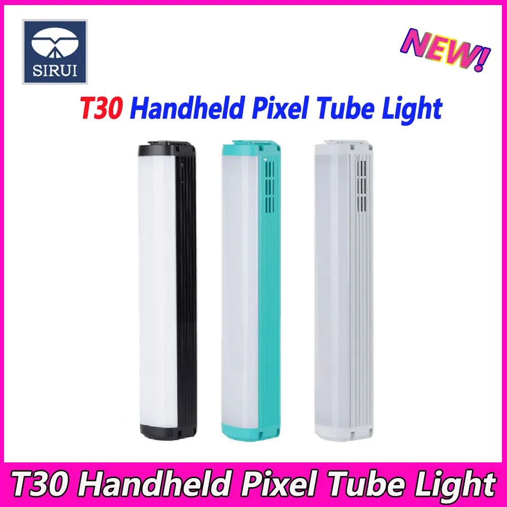 

SIRUI T30 30W Handheld Pixel Tube Light With APP Remote Control 2500K~7000K Photography Lamp For Youtube TikTok Studio Lighting