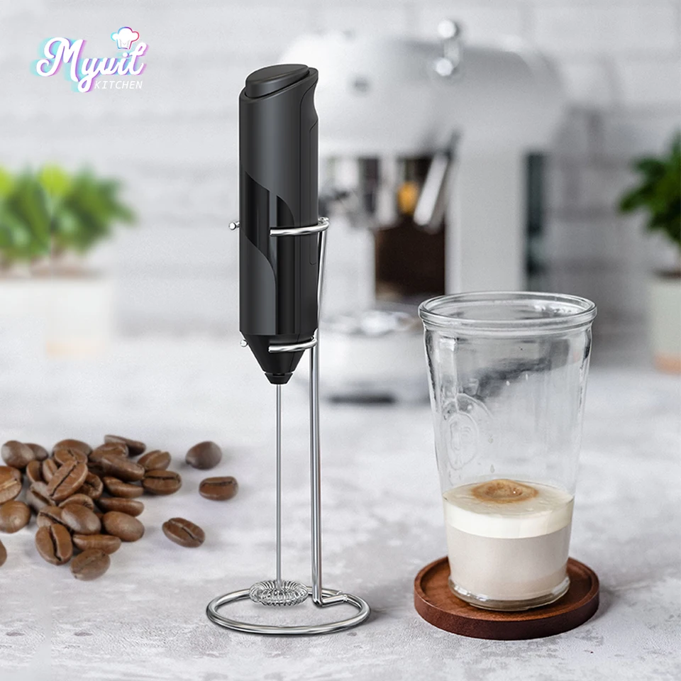 Frother Handheld Iron USB Rechargeable Milk Frother Mini Frother With  Stand,Kitchen Gift Hand Frother - AliExpress