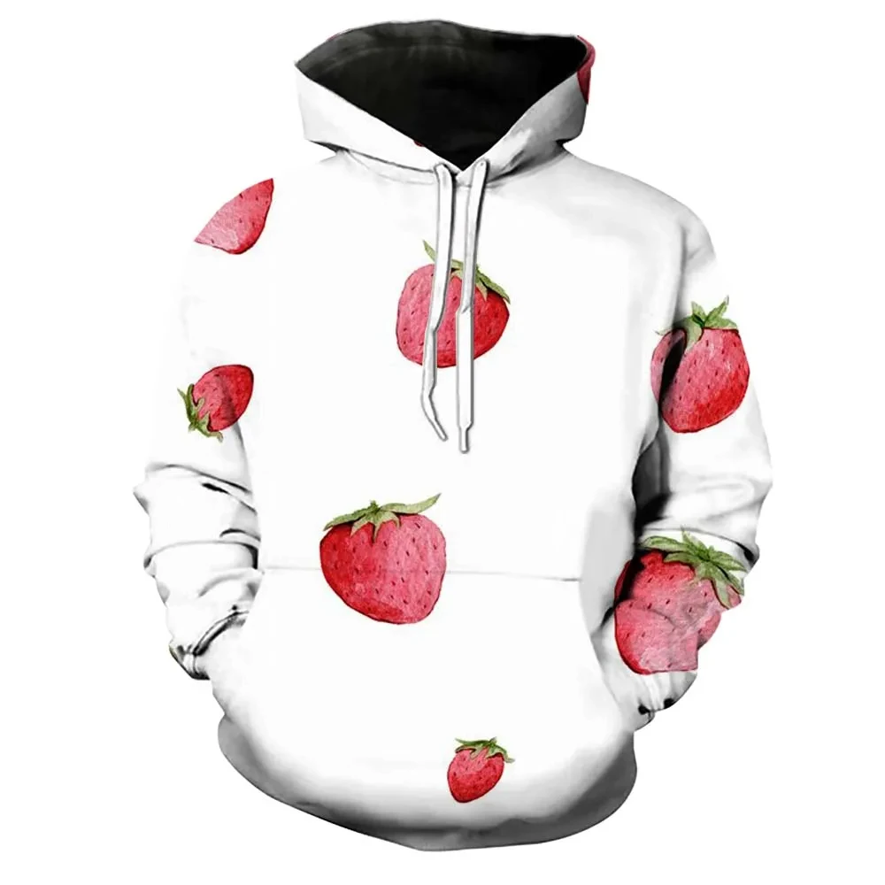 

Boys and Girls Fashion Casual Hip Hop Trend Fruit 3D Printed Pattern Top Sports Hoodie Children's Clothing