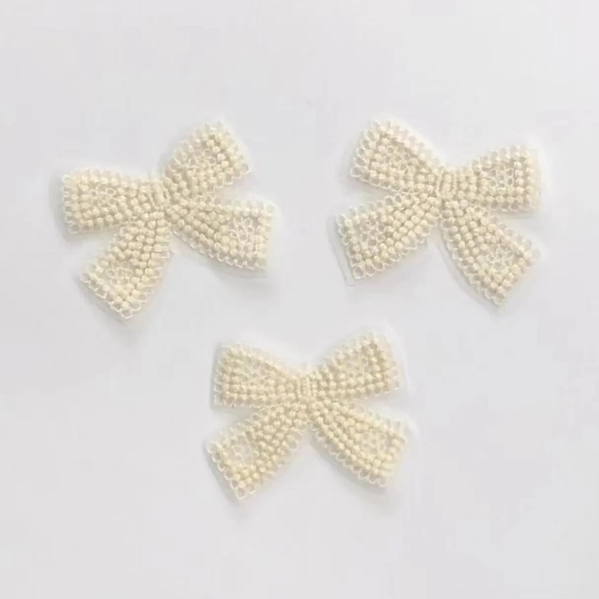 Description Picture 2 of item20pcs Eugen Yarn Cotton Thread Lace Bow Tie Accessories Cute Rabbit Ear Embroidery Korean Children's Clothing Accessories DIY