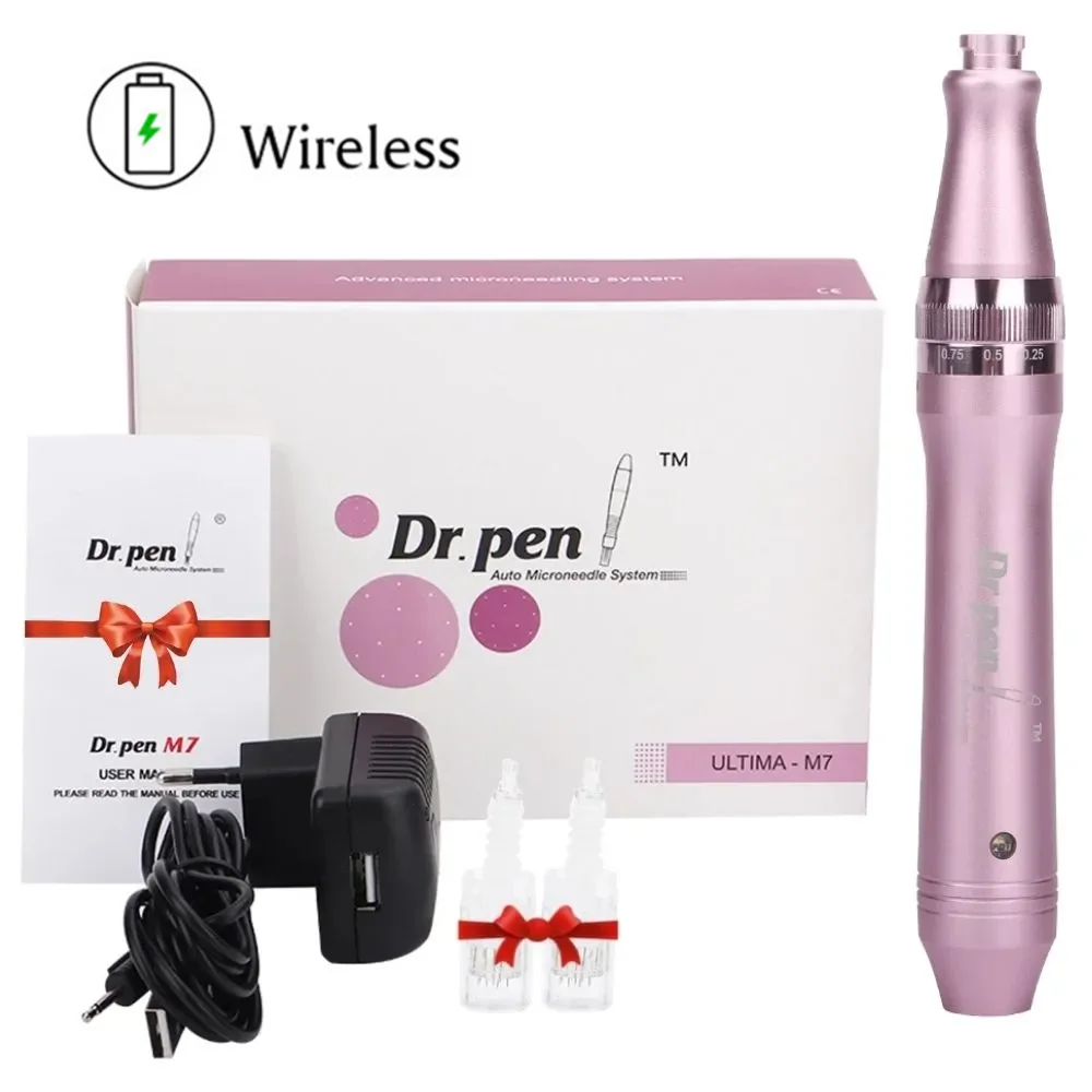 Dr.Pen Ultima-M7 Wireless Derma Pen 12Pin Punta Dell'Ago Elettrico Micro Rolling Derma Microneedling Pen Mesoterapia Macchina Per La Cura Della Pelle