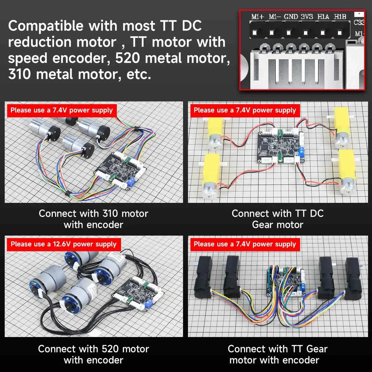 Yahboom 4-Channel Encoder Motor Driver Module Voltage Regulation ...