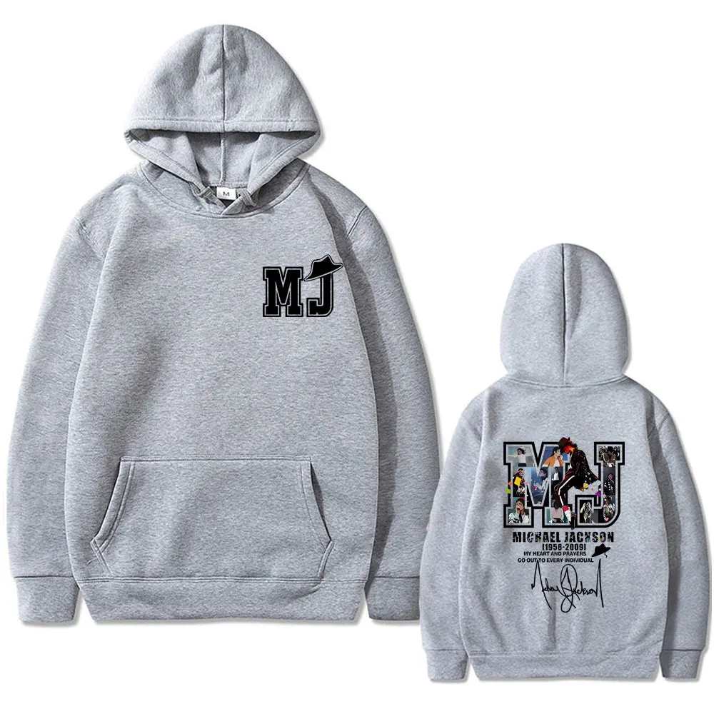 Classic Vintage Michael Jackson Graphic Print Hoodie Men Women Hip Hop Punk Rock Pullover Unisex Casual Oversized Streetwear 4
