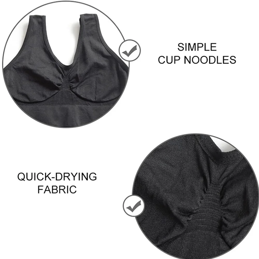 Women Lingerie Bra Seamless Crop Top Vertical Stripe Breathable Sports Fitness Tube Tops Yoga Underwear