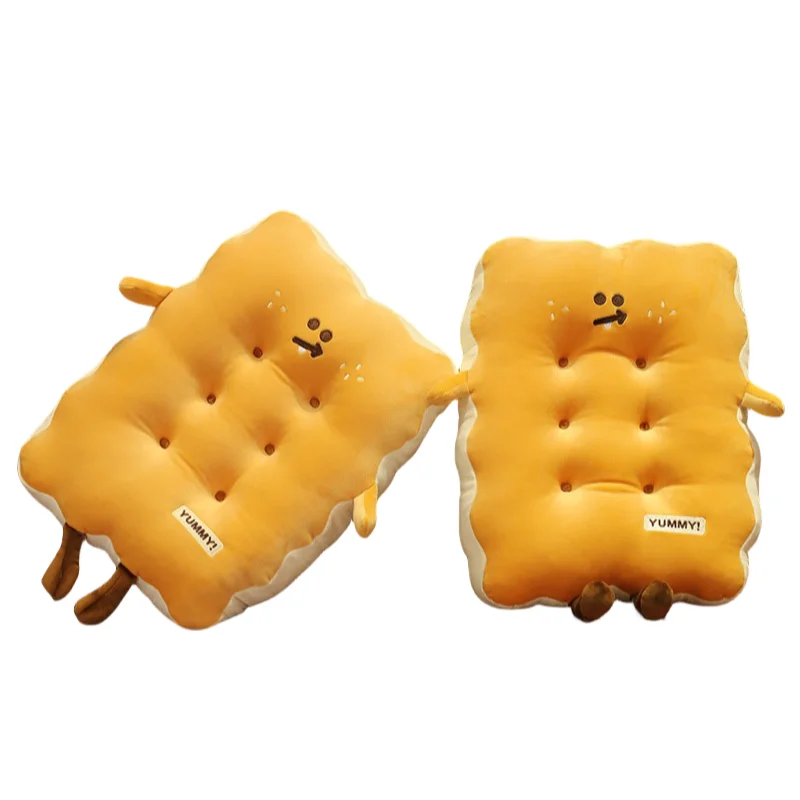 

New Interesting Creative Biscuit Shape Comfortable Plush Sofa Chair Pillow Decoration Girls Kids Birthday Christmas Presents