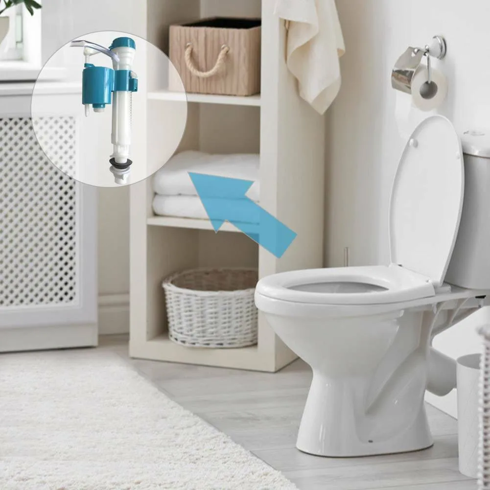 Toilet Water Tank Fittings Intake Valve Outlet Fill Valve Dual Flush Set