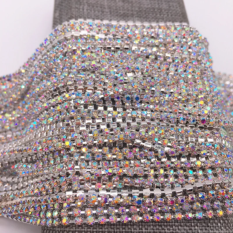 Elegant SS6 2mm Crystal Rhinestone Cup Chain for Jewelry and Fashion DIY Projects