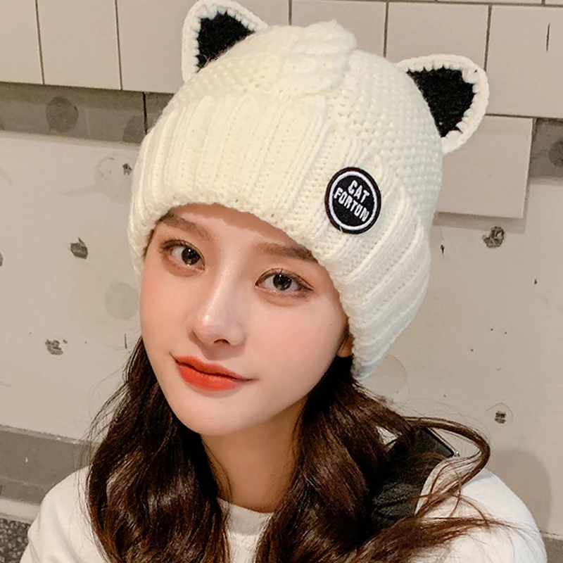 Winter hat with cat ears Clearance