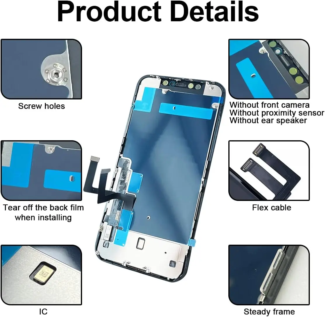 Schermo Display Incell per iPhone 11 11pro 11 pro max Display LCD di ricambio Touch Digitizer Assemblato con vetro e strumenti - immagine 4