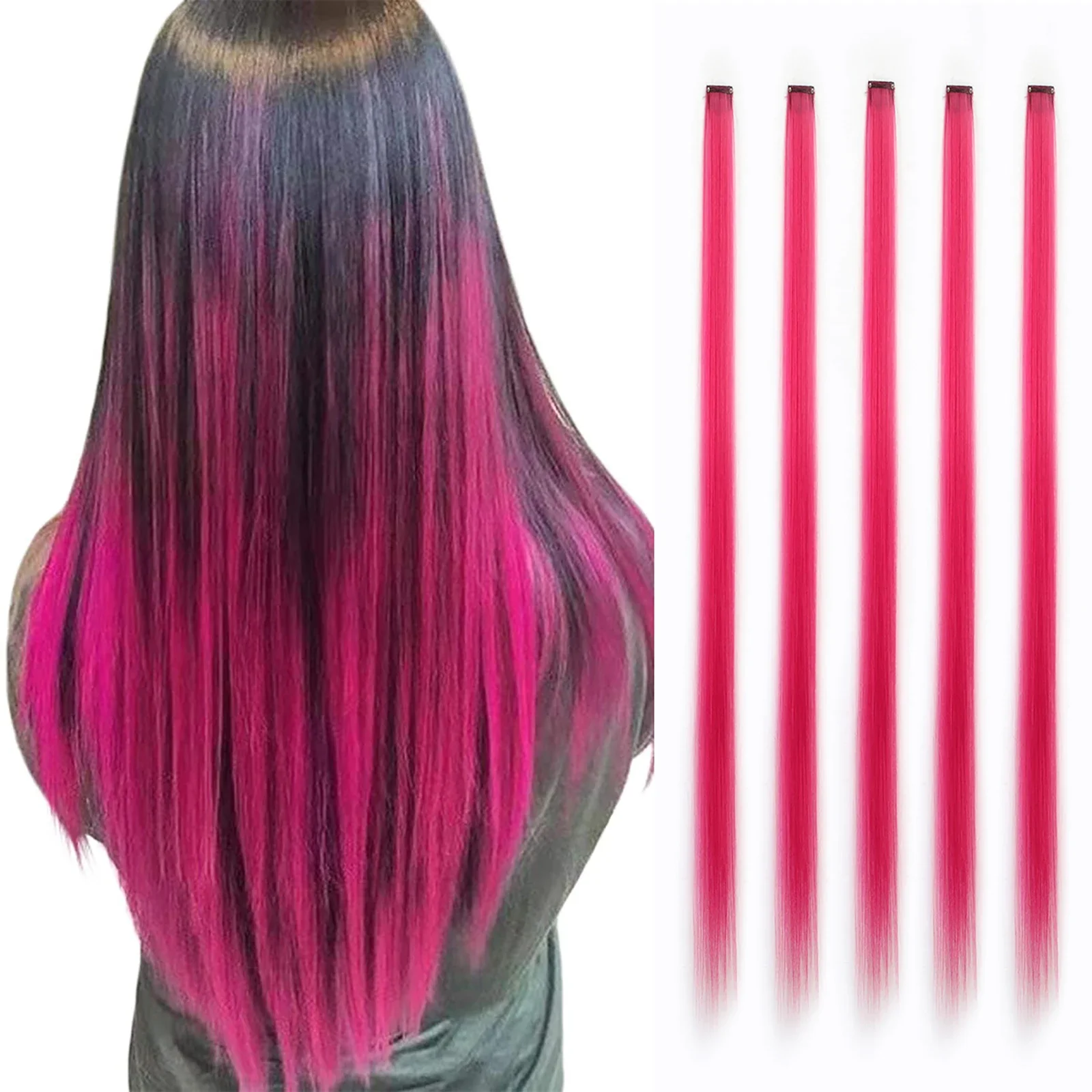 Hair Extensions 5PC Colored 22Inch