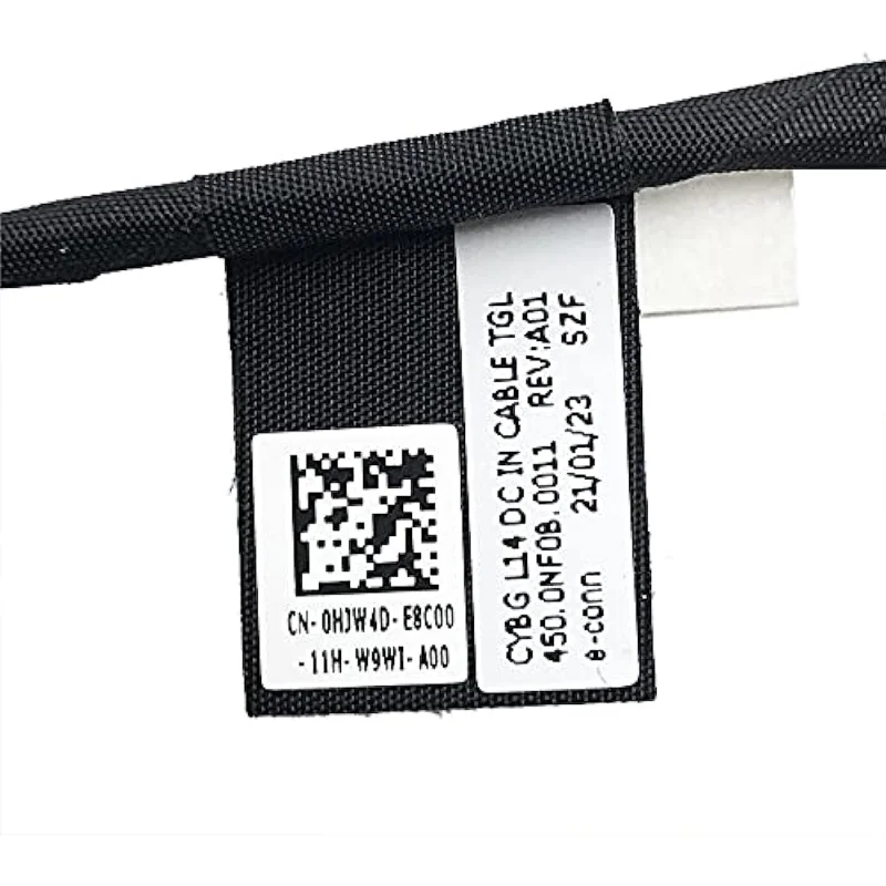 0HJW4D DC 잭 전원 케이블 Dell Latitude 15(3520) 14(3420) 2021 CYBG L14 450.0NF0B.0011용 충전 포트 케이블 플러그
