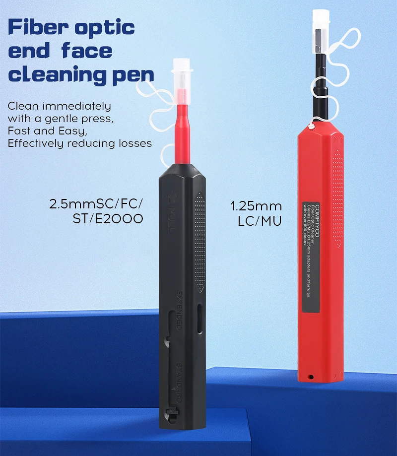 FTTH Optical Fiber cleaning pen tool 2.5mm LC MU 1.25mm SC FC ST LC Connector Op