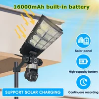 Caméra solaire 4G HD 15MP avec éclairage LED extérieur, étanche, détection de mouvement, vision nocturne, surveillance de sécurité pour jardin et cour 2