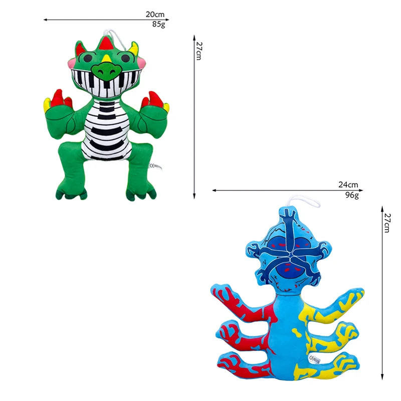 Peluche Poppy Dinosaur Con Pianoforte - Giocattolo Horror Morbido, Regalo Per Fan Del Gioco - 28 Cm