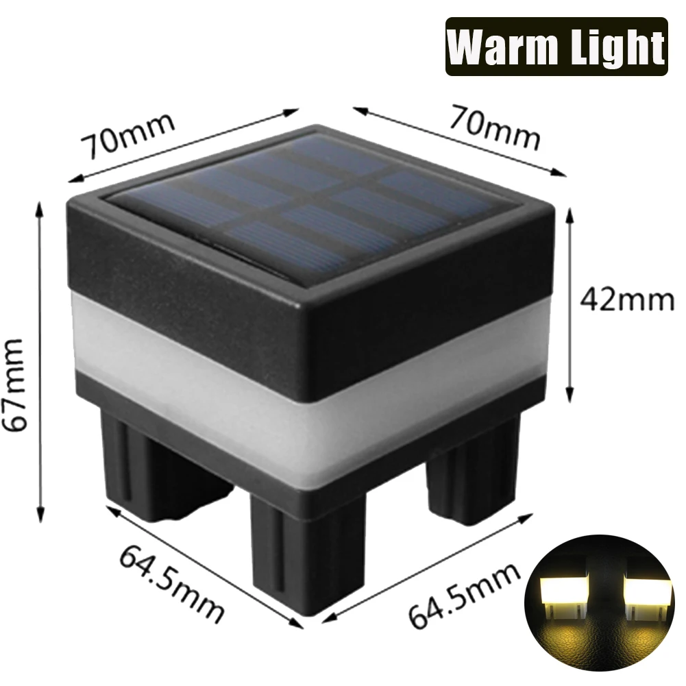 bright solar lights 1-10PCS Solar Pillar Lamp IP44 Waterproof Outdoor Post Cap Light LED Fence Street Light Outdoor Solar Lamp For Garden Decoration solar panel lights