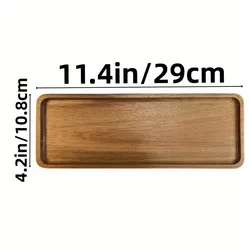 Premium Japanese Solid Wood Tray - Multi-Size High-Value Fruit and Snack Plate Wholesale - 6 Inches (Large square type)