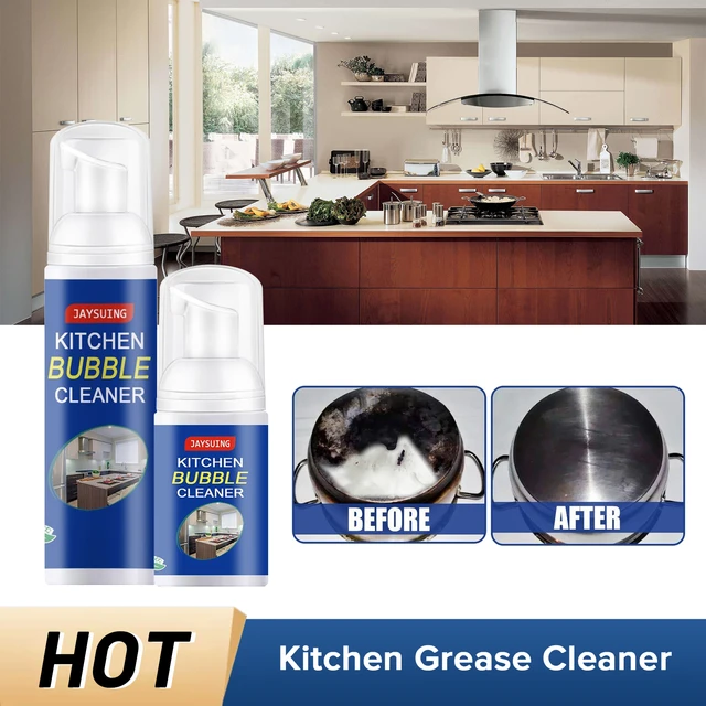 New Kitchen Grease Spray Cleaner Bubble Cleaner Multifunctional Foam Cleaner  Rust Remove Household Cleaning Tool Bubble Spray - AliExpress