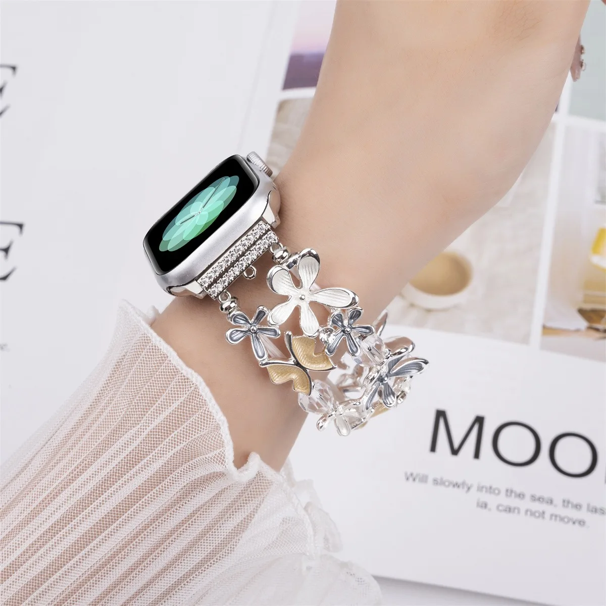 Cinturino per orologio in acciaio inossidabile per iWatch Ultra 2 Series 10/9/8/7/6/5 Bracciale Orologio Cinturino 42/44/45/46/49mm 38/40/41mm_voghion.com