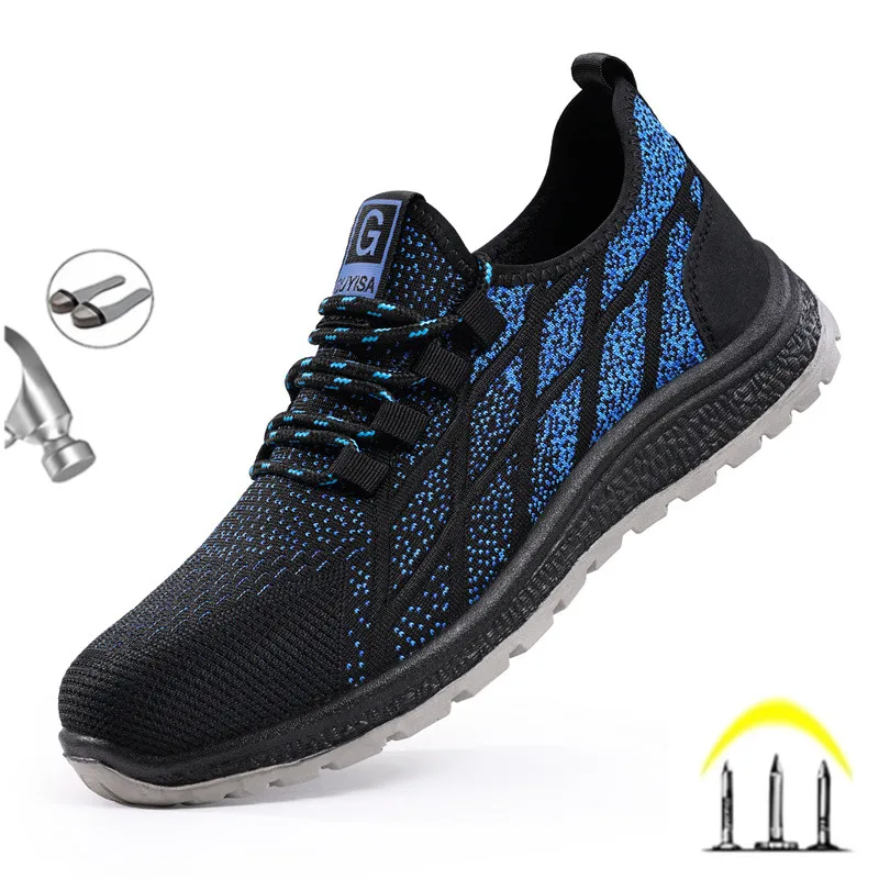 Security Protective Shoes Men Anti-smash Anti-puncture Work Shoes Steel Toe Sneakers For Men Women Safety Shoes Indestructible
