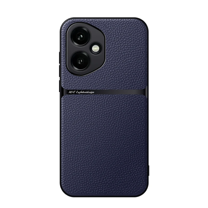 Ultra-Thin Magnetic PU Leather Phone Case with Drop-Proof Camera Protection