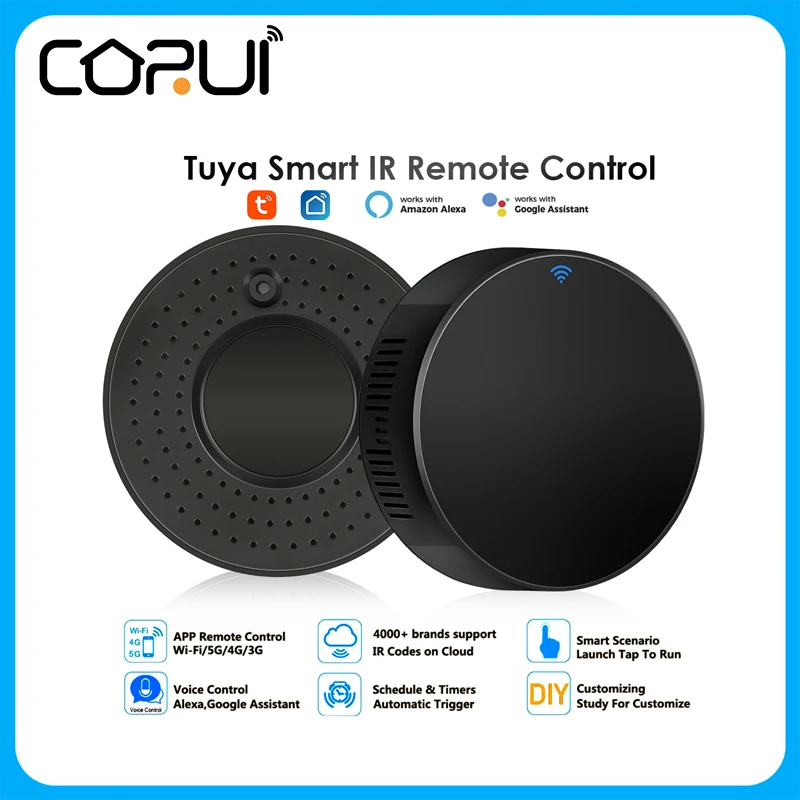 Corui Tuya Wifi Smart Infrared Remote Control Universal Ir Smart Home