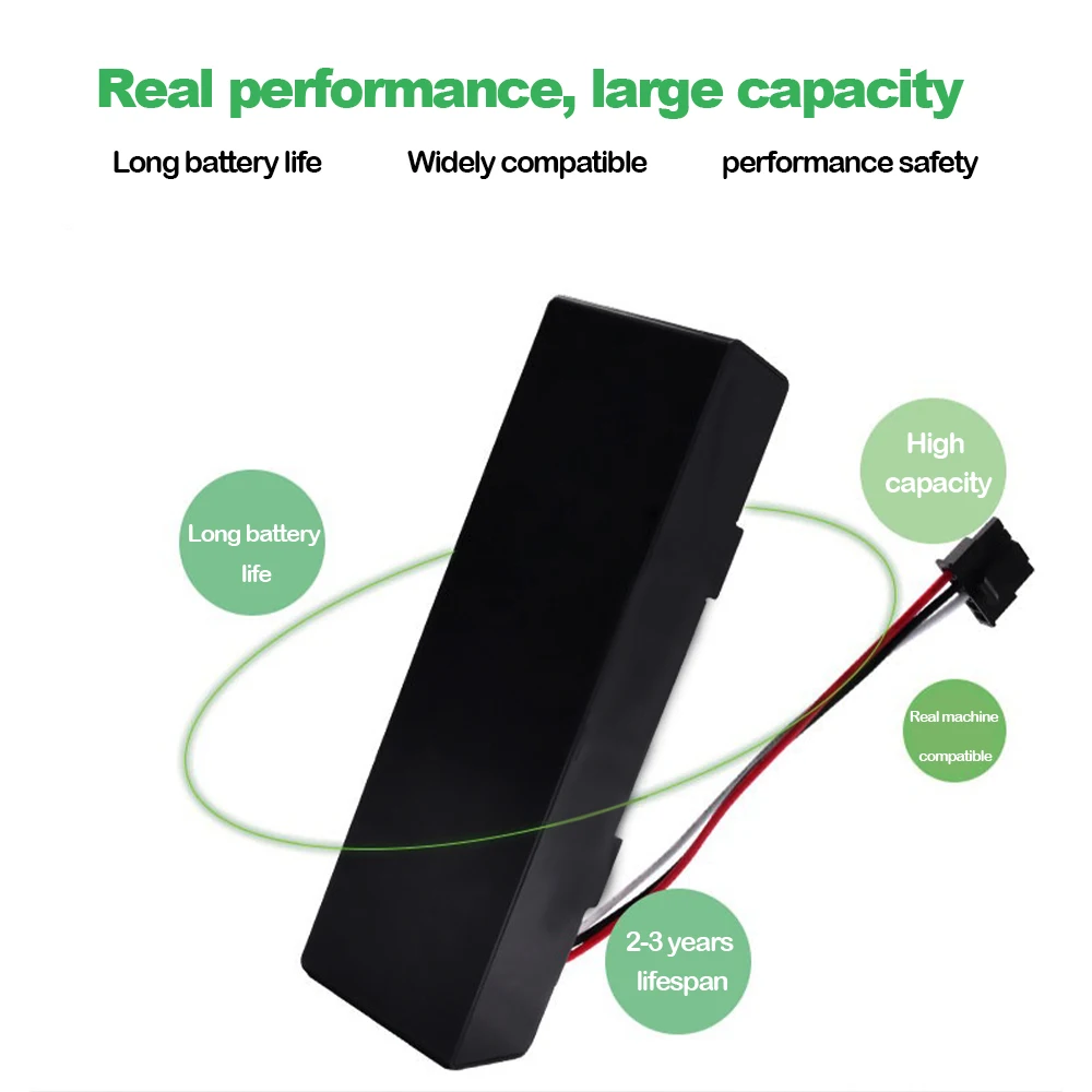 14.4V Rechargeable battery For Xiaomi Mijia STYTJ02YM Sweeping Mopping Robot 14.8V 3200mah For Haier JX37 Vacuum Cleaner 2