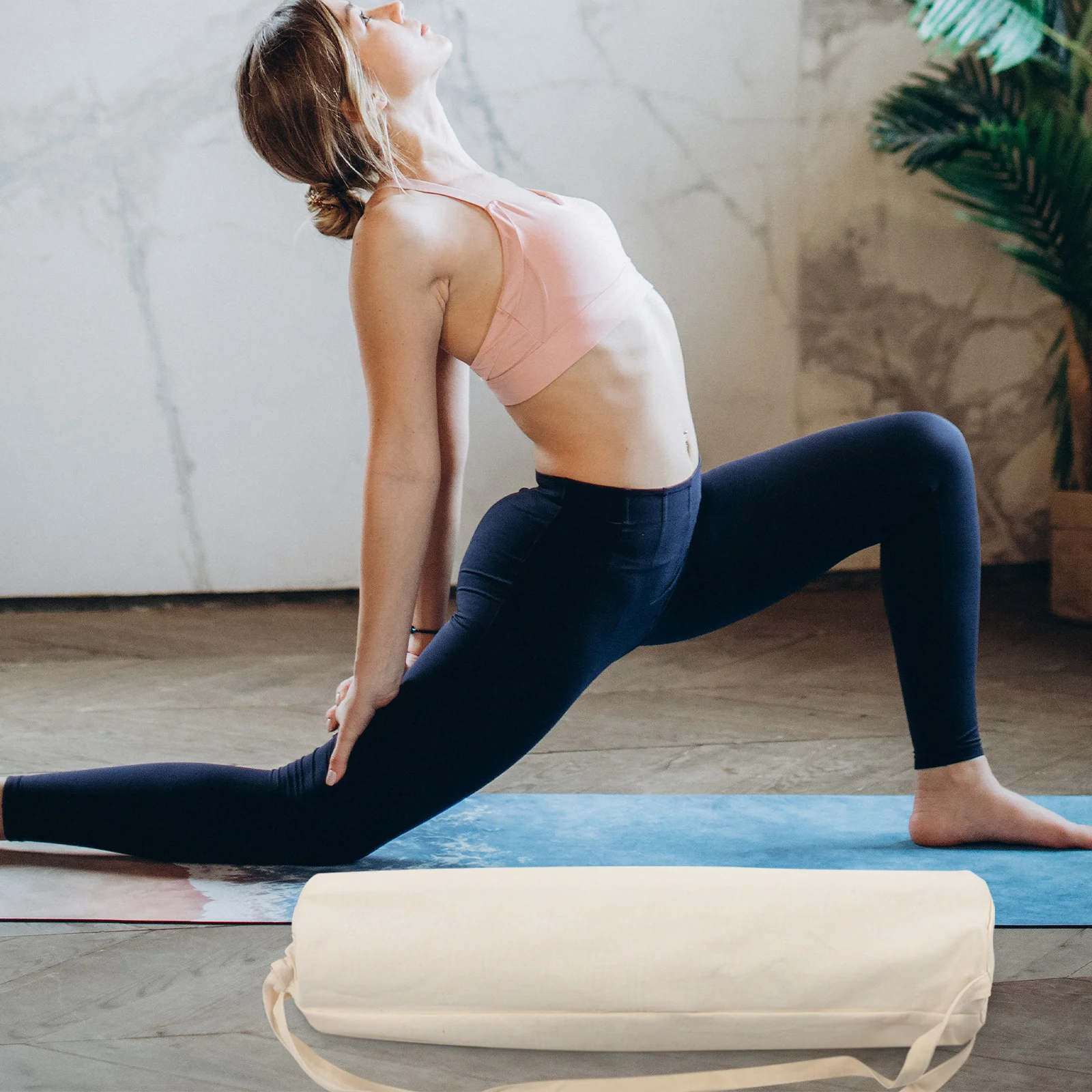 Yoga Storage Bag Exercise Mat Container Pouch Shoulder Strap Fitness Carry Tote Mats