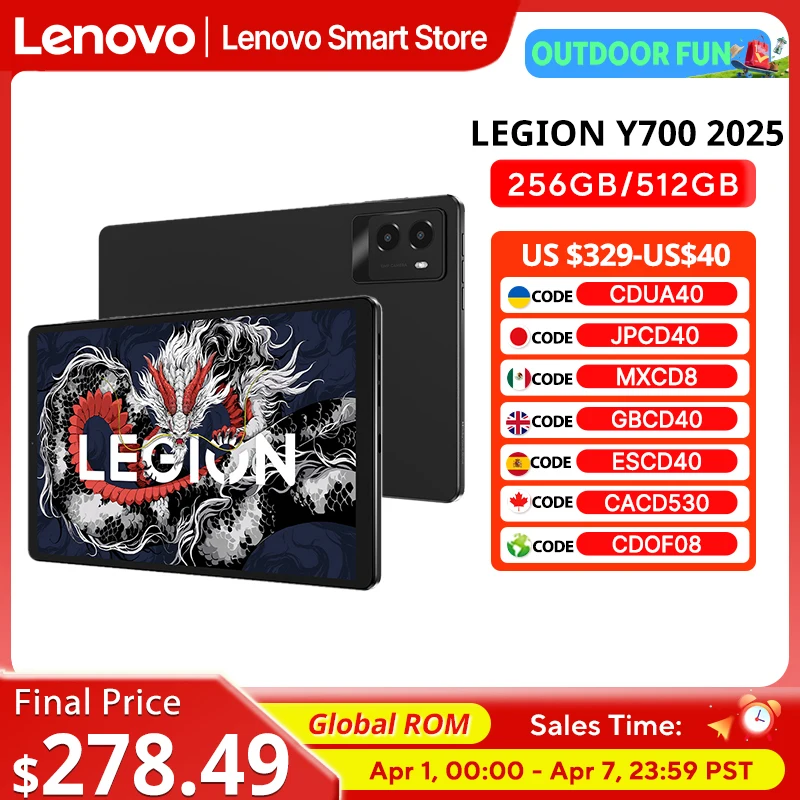 グローバルROM Lenovo LEGION Y700 2025 タブレット Snapdragon