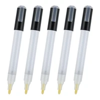 6Pcs Empty Refillable Markers blank Paint Pen Graffiti Markers Acrylic Markers Round/Chisel Tip for Coloring Painting 2