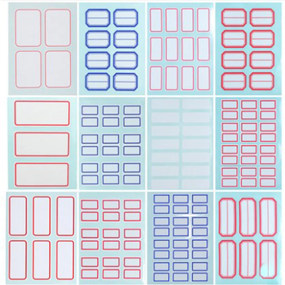 12 pages/pack self-adhesive labels for bottles adhesive stickers Office Stickers Lab Supplies Name Label Tags