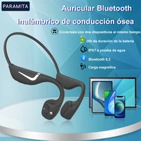 Auriculares Conducción Ósea Paramta — Oreja Abierta, BT 5.3, IPX7, Luz Nocturna, 20h 1