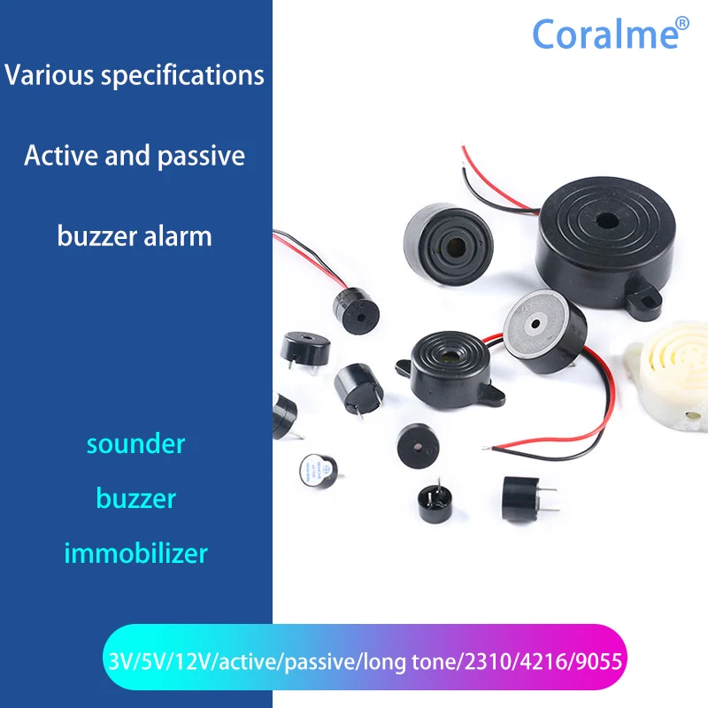 3V5V12V24V Active And Passive Buzzer Alarm Electromagnetic universal Sounder Speaker Anti-theft Device