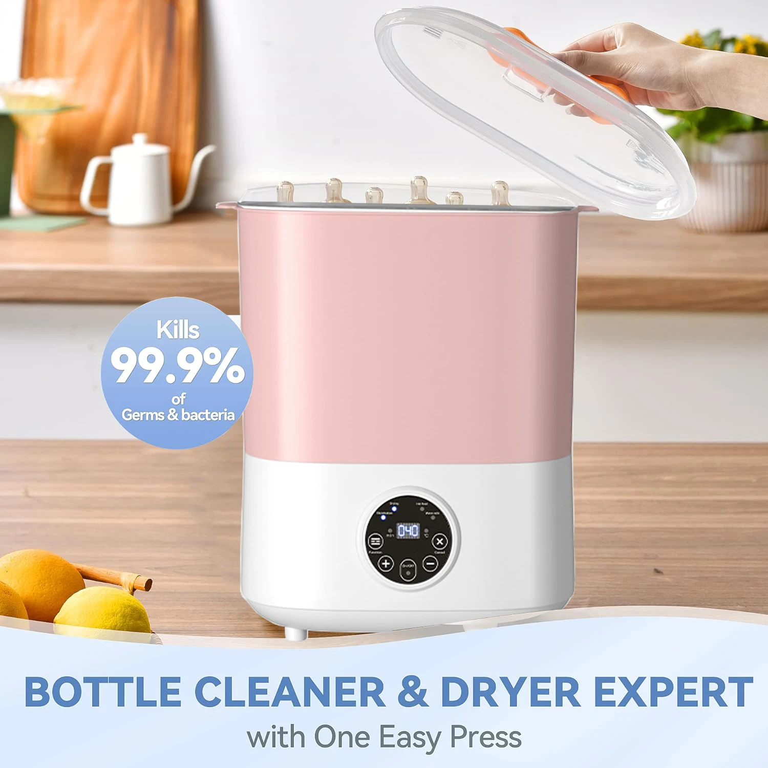 Baby Feeding Bottle Warmer & Sterilizers & Dryer Heater Electric Steam Bottle Sanitizer Large Steamer with Touch Screen baby bottle warmer