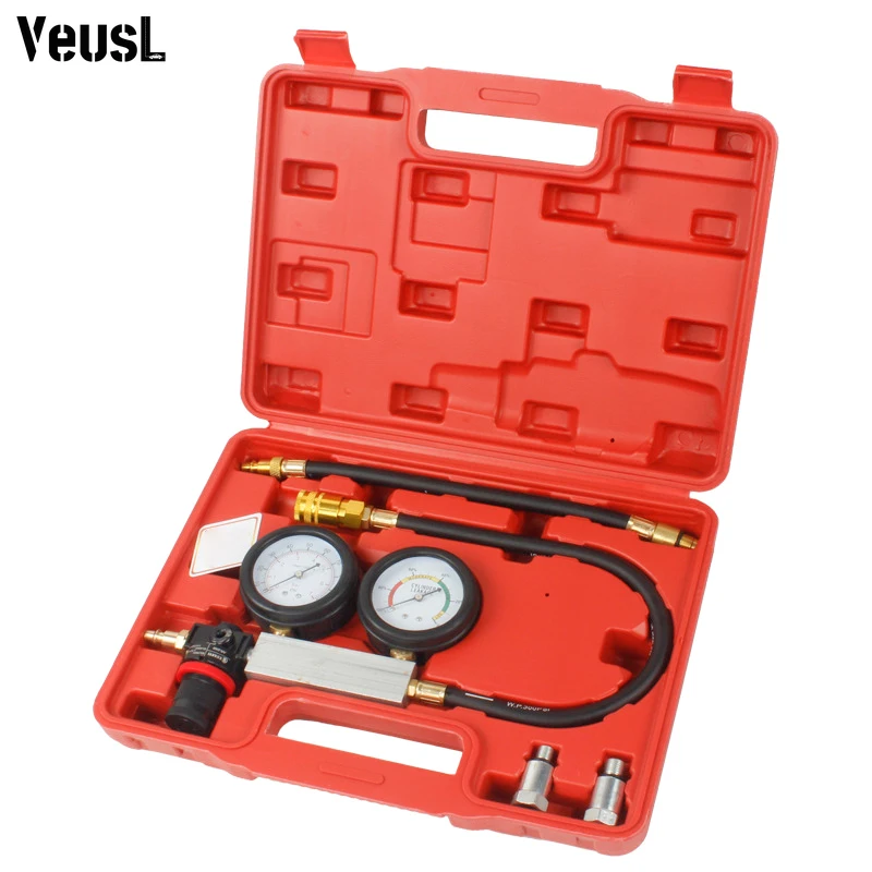 

TU-21 100PSI Cylinder Leak Down Tester Kit Petrol Engine Compression Leakage Tester Tool Detect Pressure Instrument