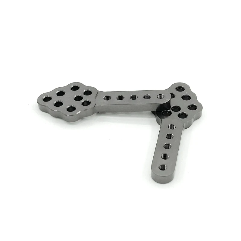 2PCS CNC Metal Shock Absorber Mount Adjust Height Angle Stand for Axial SCX10 90046 D90 D110 RC Crawler Car 5