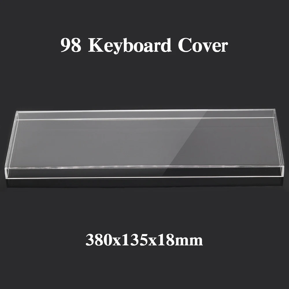 acrílico transparente teclado mecânico capa de poeira chave capa de ar para