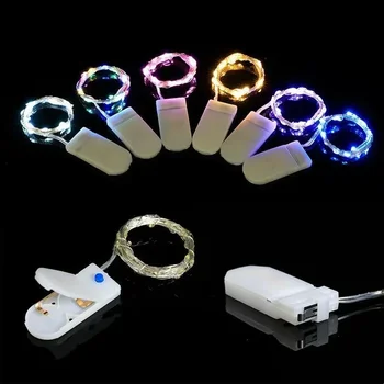 LED Copper Wire String Lights for DIY Decoration Christmas Tree Battery Powered Fairy Lights Wedding Holiday Garland Lamp