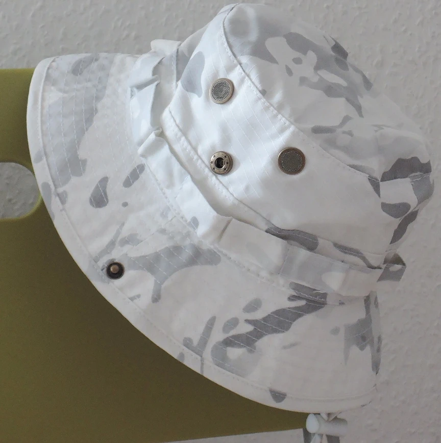 Snow camo German Spot Rhodesia Camouflage Hat Big Five Leaf Men's Summer Sunscreen Big Head Fisherman Bennie Cap camouflage hat tactical boonie hat tactical hat german officer hat