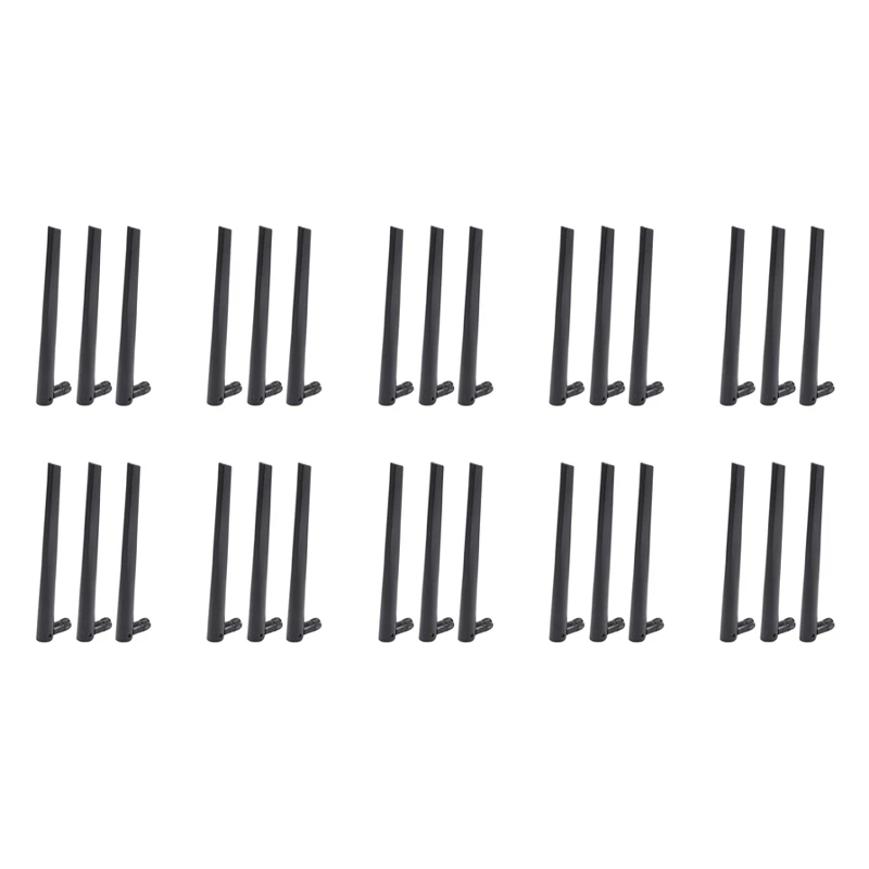 

30 PCS New Metal Wifi Antenna Of RP-SMA Interface With 5Dbi 2.4G/5G Dual-Band Wireless Wifi Antenna For ASUS RT-AC68U
